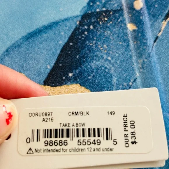 NWT Kate Spade Crm/Blk “Take A Bow”Bangle - Picture 3 of 6